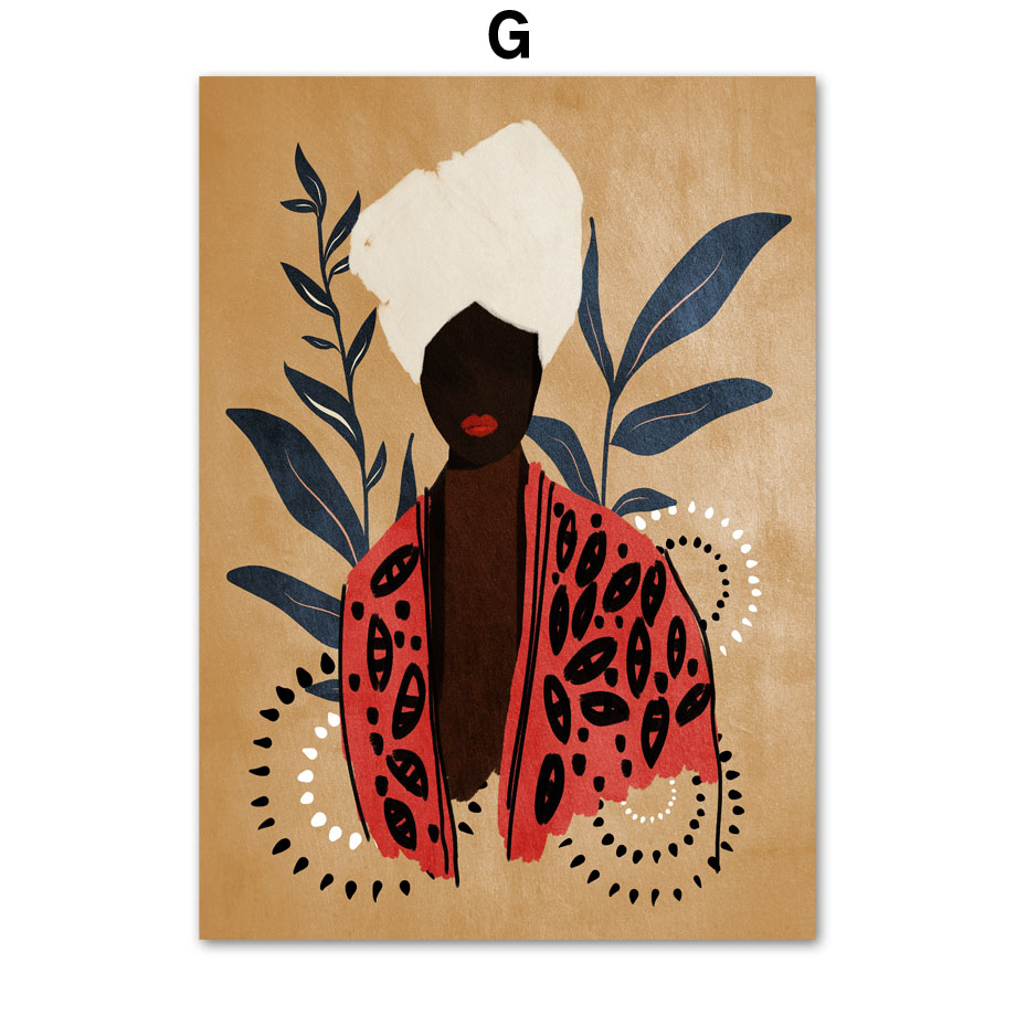 Abstract Girl Canvas Wall Art – Modern Home Decor Painting for Living Room & Bedroom