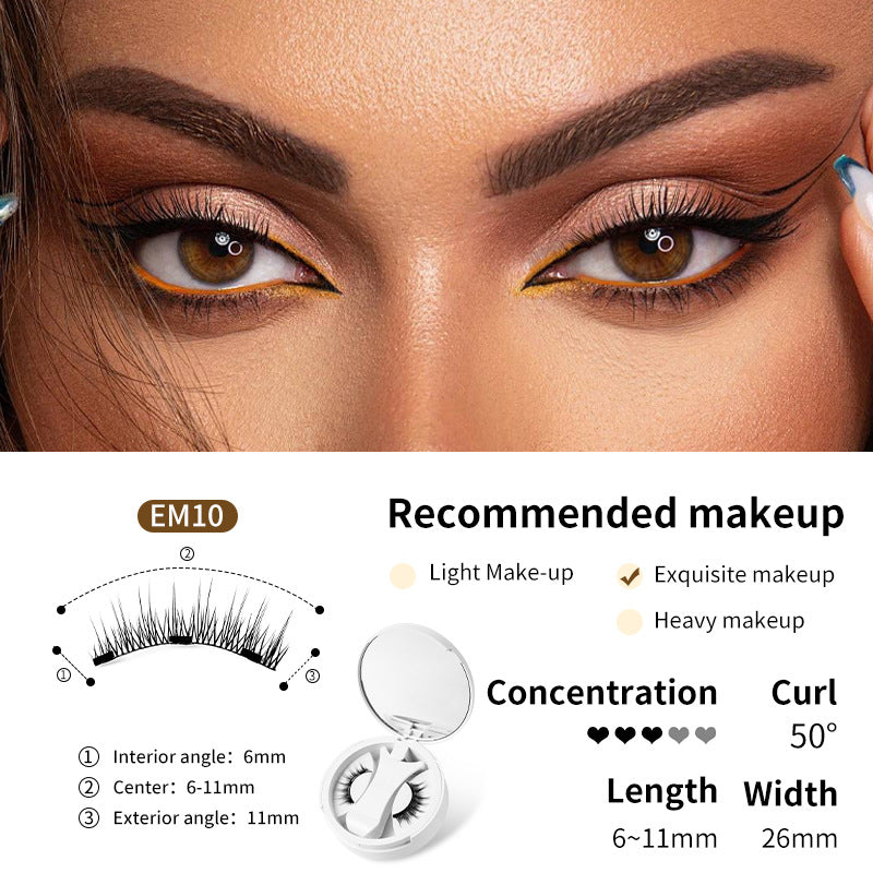 Magnetic Lash Kit with Storage Box – Glue-Free False Eyelashes Makeup Tool Set