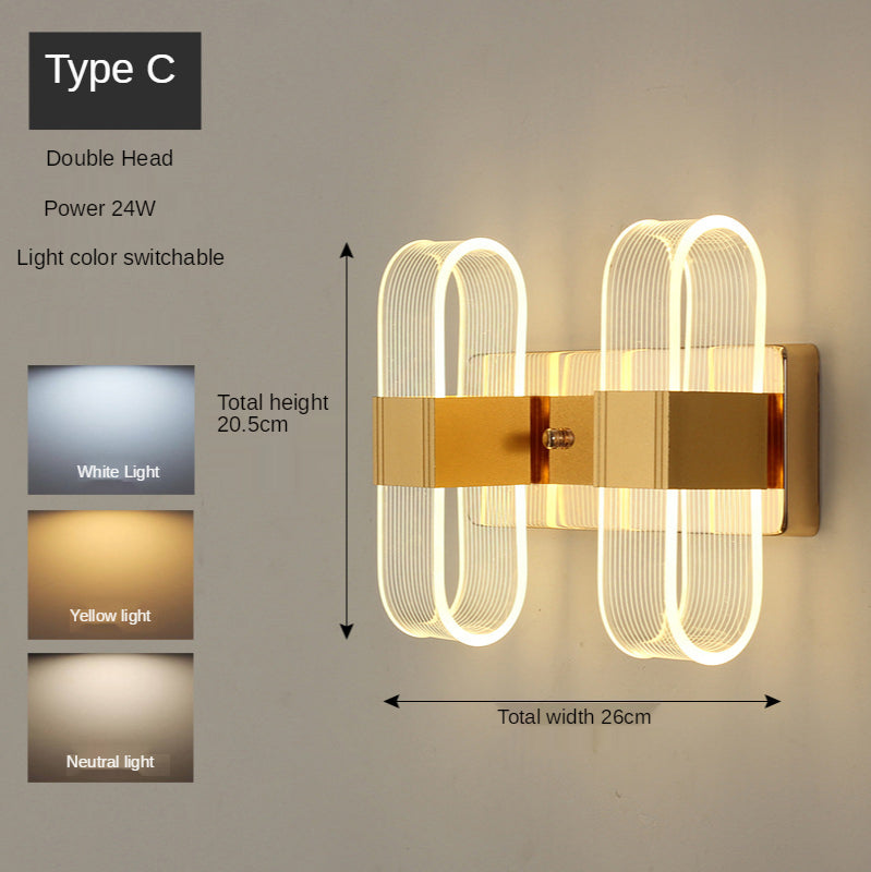 Nordic Style Wall Lamp – Golden Modern Lighting Fixture for Cozy Decor