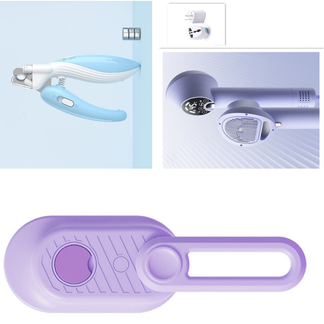 Safe Electric Dog Nail Clippers – LED Pet Nail Grinder for Cats & Dogs Grooming