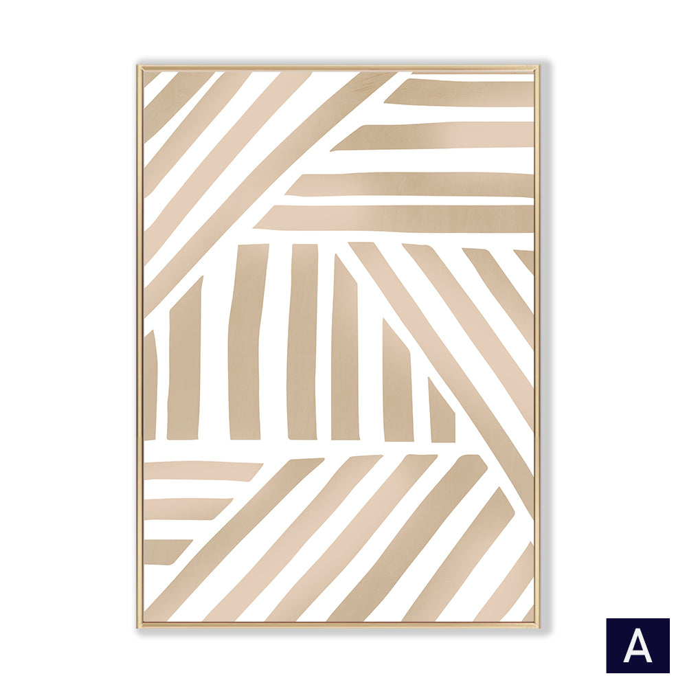 Geometric Canvas Poster – Modern Wall Art for Bedroom & Home Decor