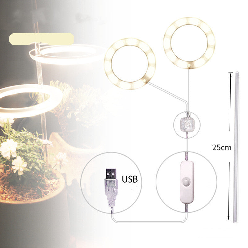 Portable LED Grow Lamp for Plants – Full Spectrum Indoor Plant Light