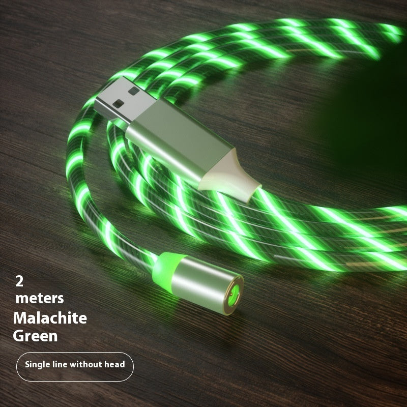 Magnetic Fast Charging Cable – LED Streamer USB Type-C & Micro USB Charger for All Devices
