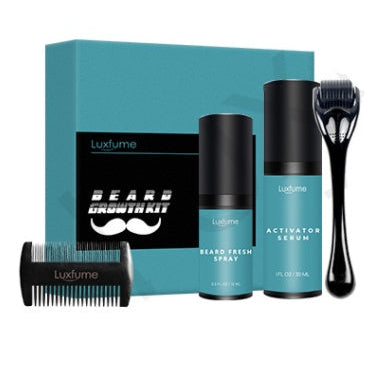 Beard Growth Oil Set – Fuller, Thicker Beard Serum for Patchy Beard Repair