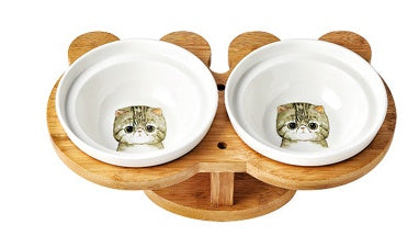 Eco-Friendly Ceramic Cat Bowl – Safe Durable No Spill Pet Dish