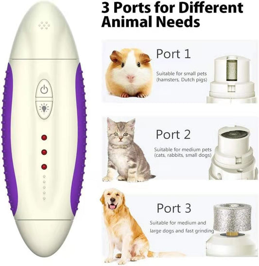 Quiet Electric Pet Nail Grinder – Safe & Painless Dog & Cat Nail Trimmer for Stress-Free Grooming