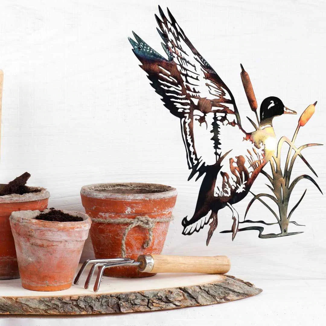 Metal Mallard Wall Art – Rustic Beauty for Your Home