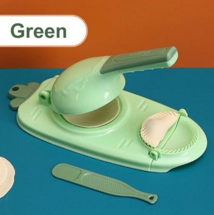 Manual Dumpling Maker Mold Press – 2-in-1 Kitchen Tool for Fast Dough Wrapper Making
