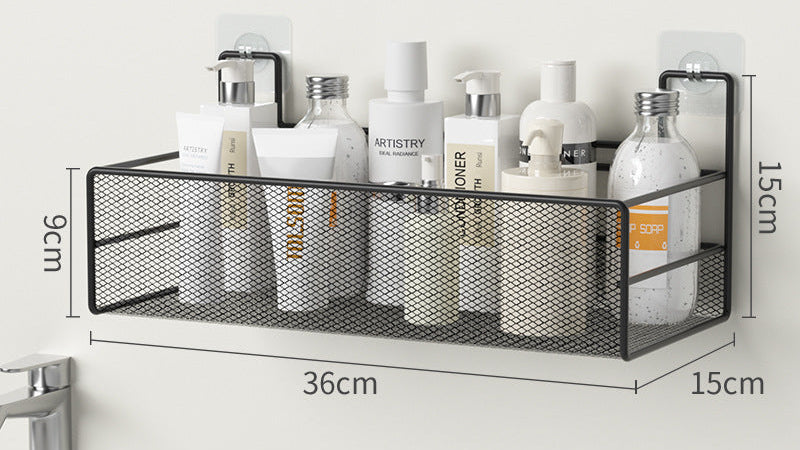 Shower Shampoo Organizer – Wall-Mounted Bathroom Shelf, Easy No-Drill Installation