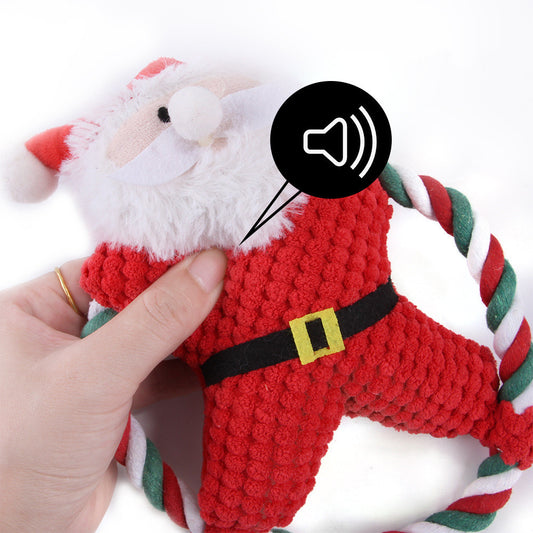 Christmas Plush Toys for Pets | Holiday Chew Toy for Dogs & Puppies