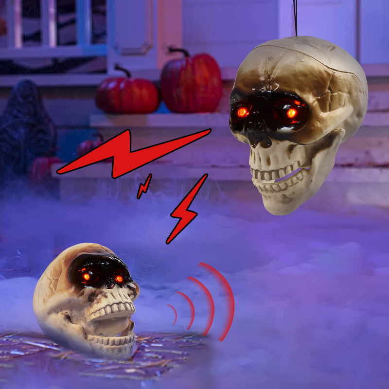 Realistic Floating Skeleton Heads – Halloween Props with Scary Sounds