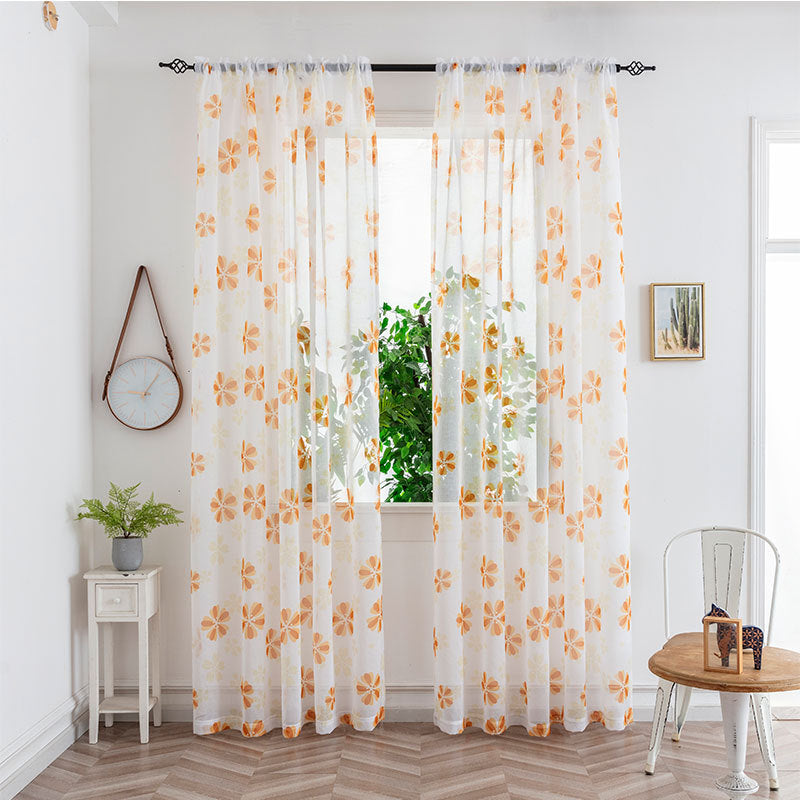 Minimalist Mesh Sheer Curtains – Light Transmission Bedroom Window Drapes for Cozy Living Space