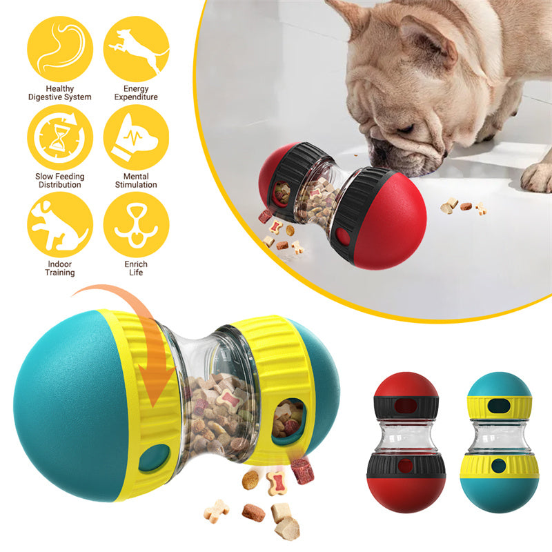 Smart Dog Treat Dispenser Ball – Interactive Puzzle Toy for Slow Feeding & Play