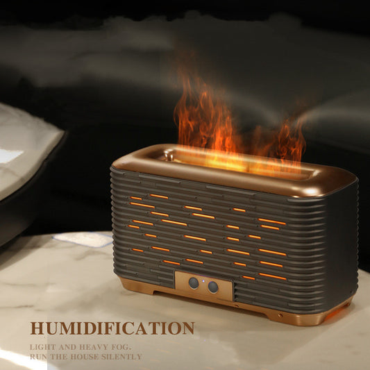 Flame Effect Essential Oil Diffuser – USB Humidifier for Bedroom, Office & Relaxation