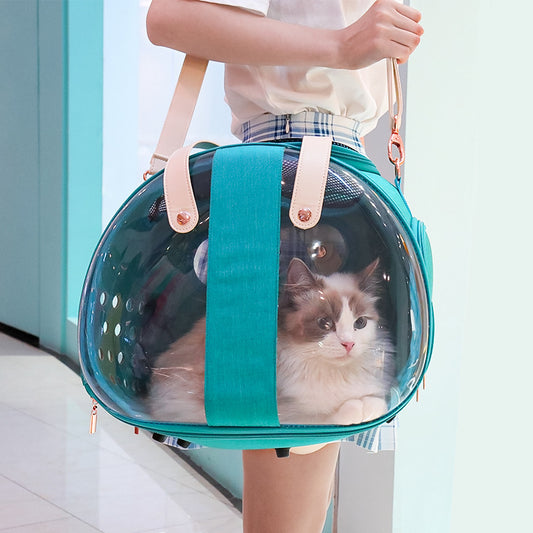 Clear View Pet Carrier Backpack – Stress-Free Travel Bag for Cats & Small Dogs
