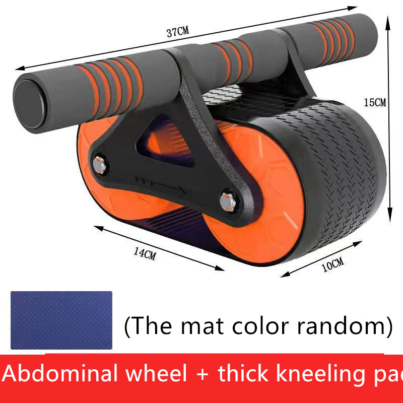 Home Gym Ab Roller with Automatic Rebound – Double Wheel Core Strength & Fitness Trainer