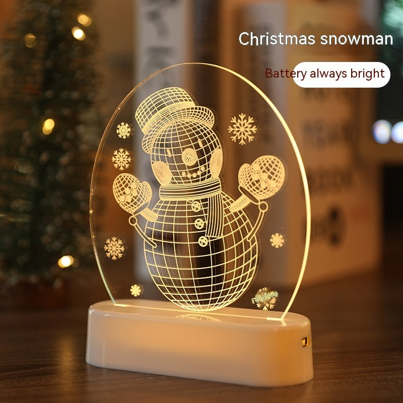 Christmas Atmosphere Night Light – LED Decorative Holiday Home Glow Lamp