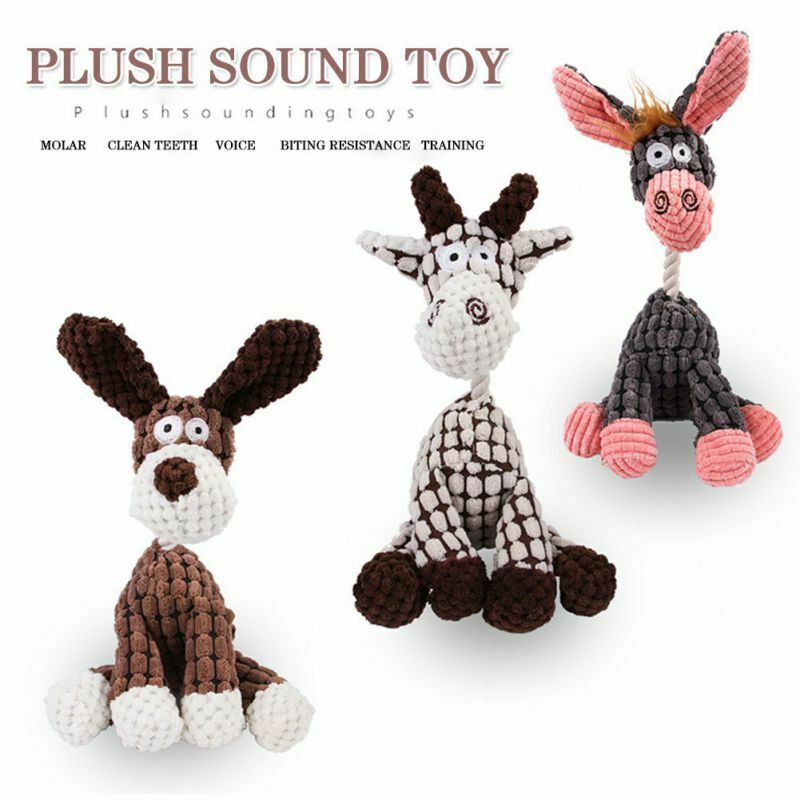 Pet Chew Toy for Dogs – Squeaky Plush Puppy Toy