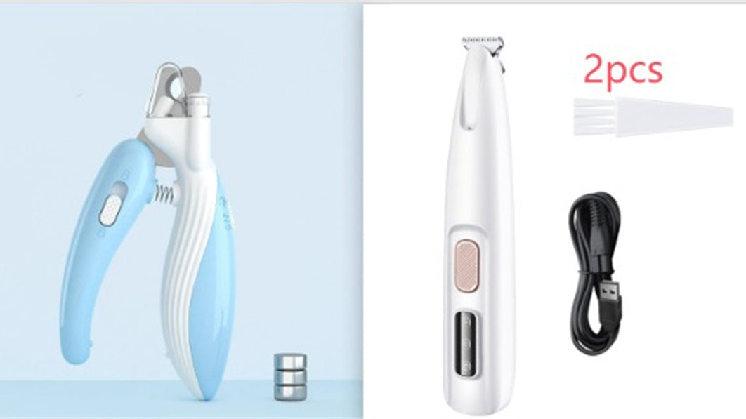 Waterproof Pet Paw Trimmer LED – Dog Hair Clipper for Safe & Easy Home Grooming
