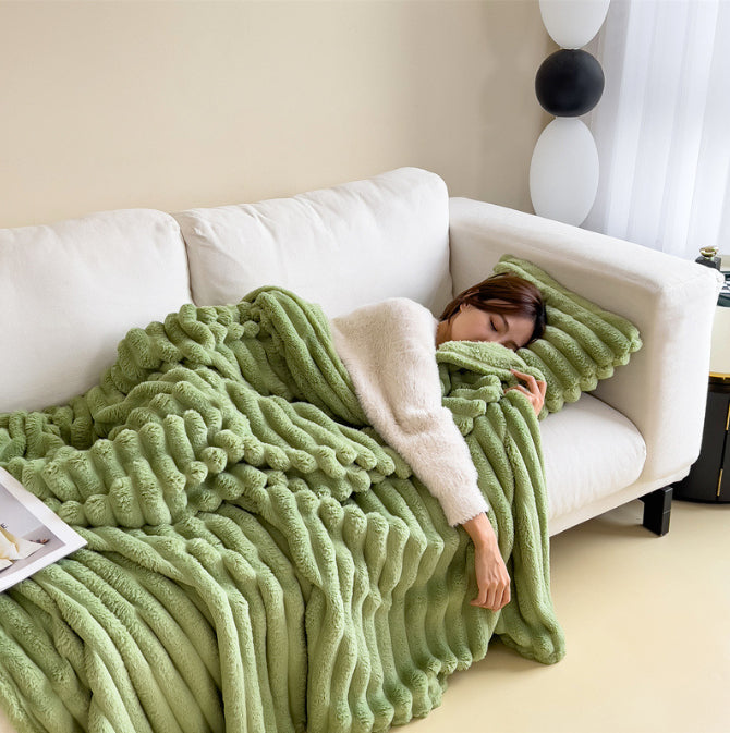 Warm Plush Blanket – Luxury Faux Fur Throw for Cozy Sleep, Sofa & Home Decor