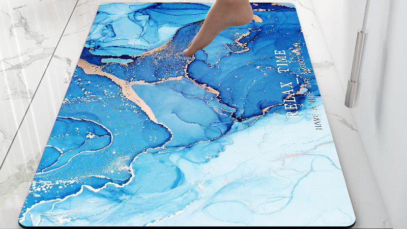 Diatomite Bathroom Mat – Fast Dry Super Absorbent Anti-Slip Floor Rug