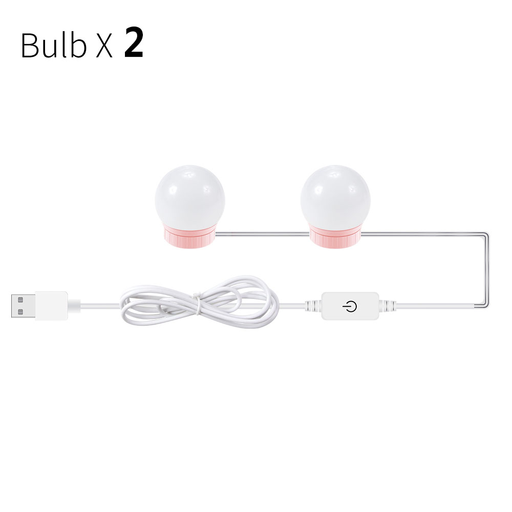 Dimmable USB LED Mirror Light Bulb – Touch Control Makeup Vanity Lamp