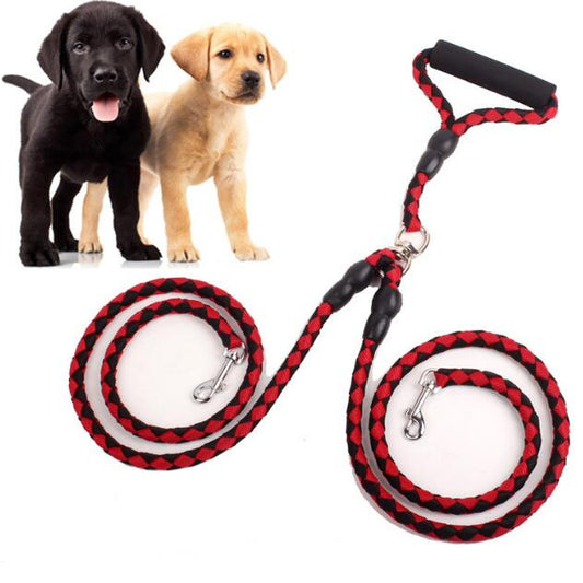 One to Two Dog Leash Double-Ended Rope – Hands-Free Adjustable Walking & Training Collar Lead