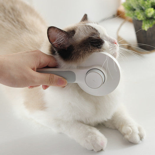 Pet Shedding Comb – Round Handle Grooming Tool for Tangle-Free Fur