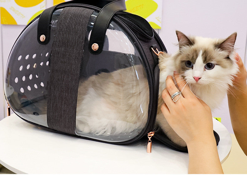 Clear View Pet Carrier Backpack – Stress-Free Travel Bag for Cats & Small Dogs