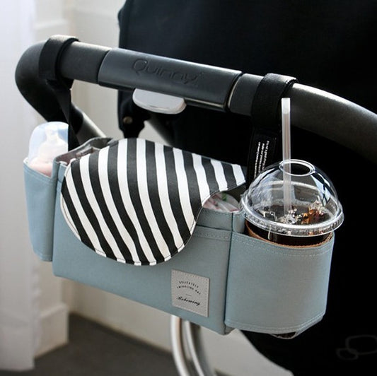 Baby Stroller Organizer & Nappy Bag – Hands-Stroller Storage Essentials