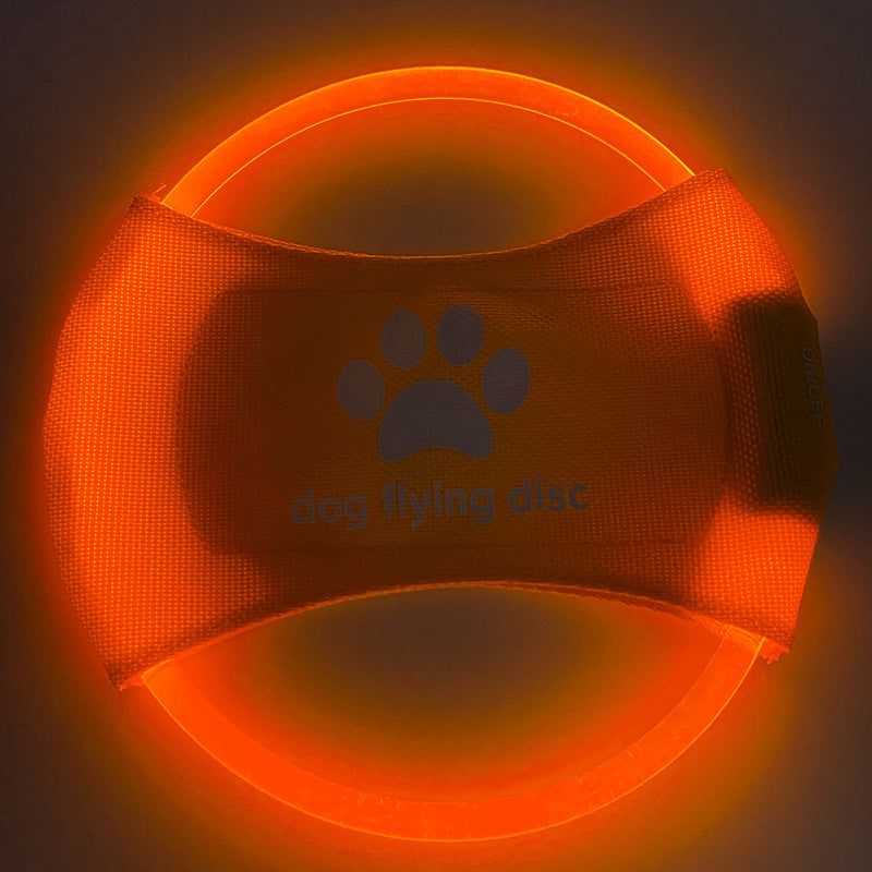 Glowing Dog Frisbee – LED Flying Disc for Training & Play