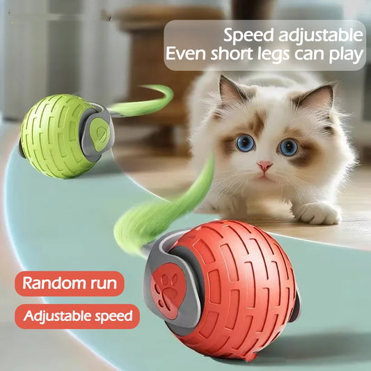 Interactive Rolling Cat Toy – Electric Smart Ball for Active Cats