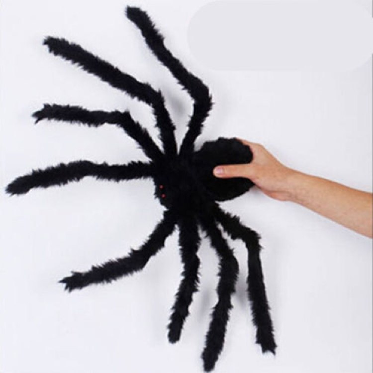 Halloween Giant Spider Ornament – Spooky Haunted House Decor, Indoor Outdoor Prop