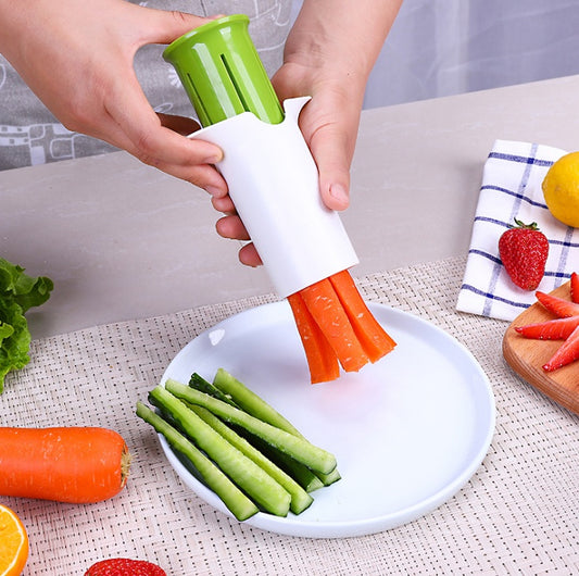 Space-Saving Kitchen Vegetable Cutter – Creative Fruit & Veggie Slicer Gadget for Fast & Easy Prep