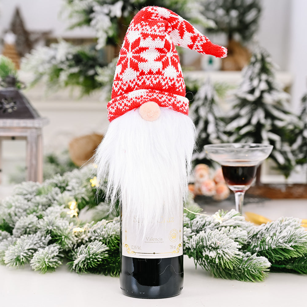 Christmas Wine Bottle Covers for Holiday Cheer