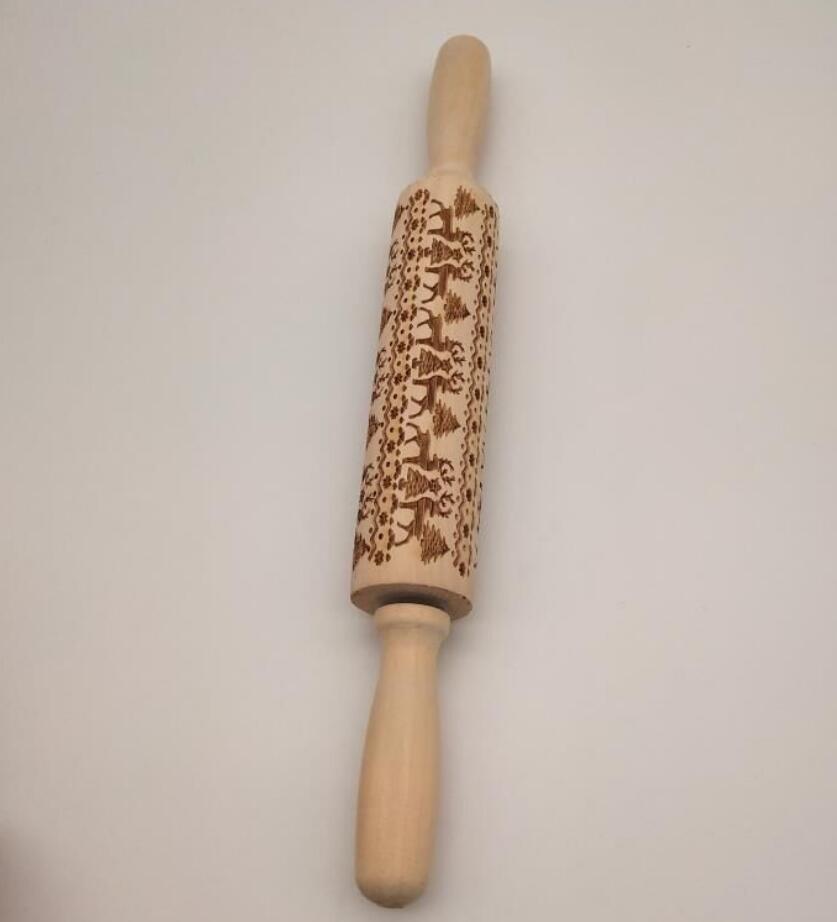 Make Festive Cookies with Christmas Embossed Rolling Pin