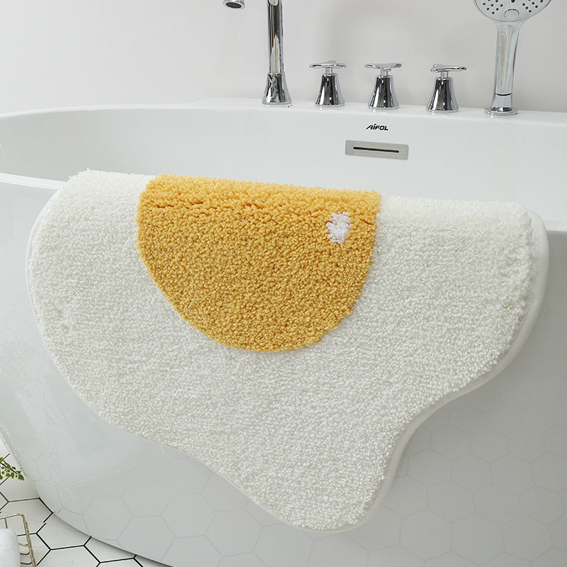 Cute Egg Area Rug – Bathroom, Kitchen & Bedroom Entrance Mat | Trendy Home Decor