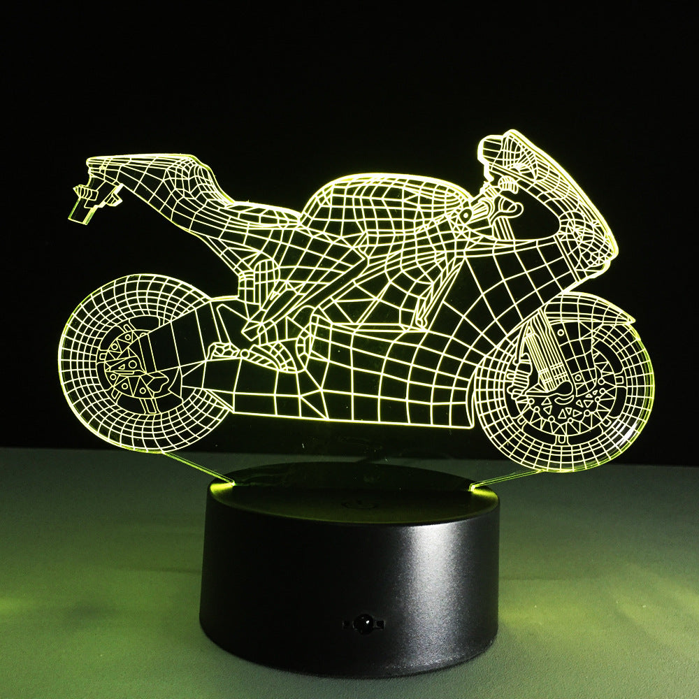 Motorcycle Night Lamp – Stylish LED Desk Lamp Gift for Men & Teens