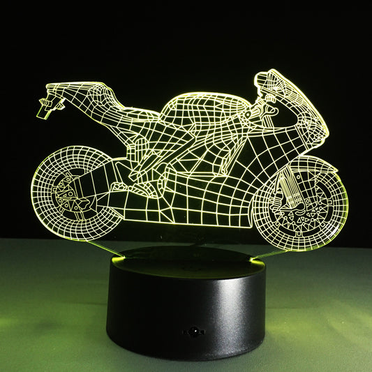 Motorcycle Night Lamp – Stylish LED Desk Lamp Gift for Men & Teens