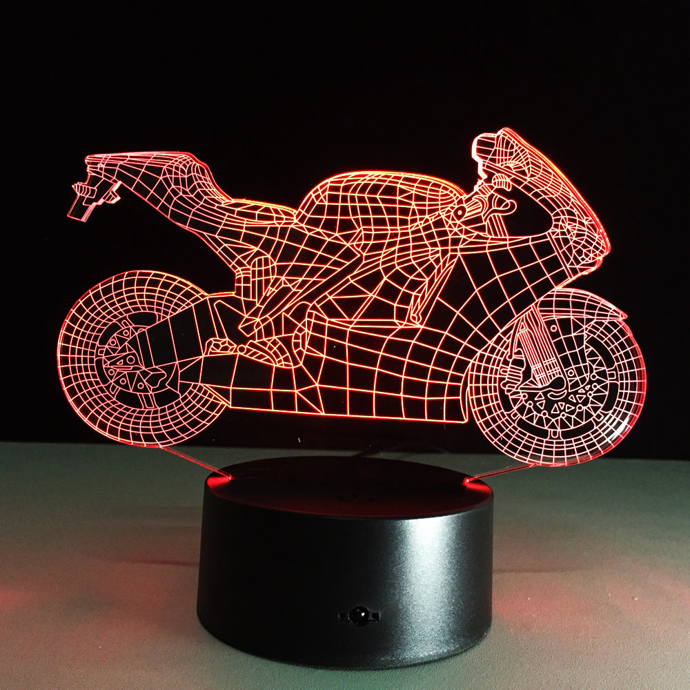 Motorcycle Night Lamp – Stylish LED Desk Lamp Gift for Men & Teens