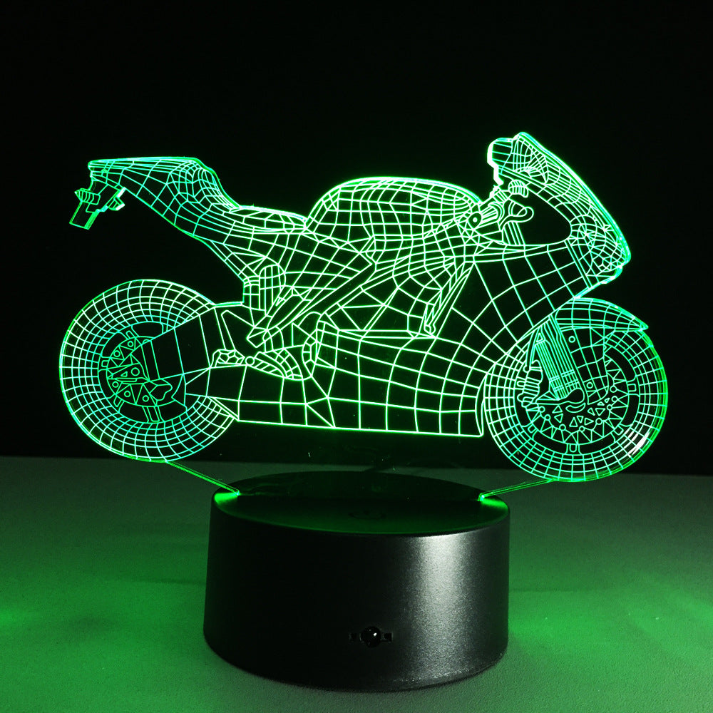 Motorcycle Night Lamp – Stylish LED Desk Lamp Gift for Men & Teens