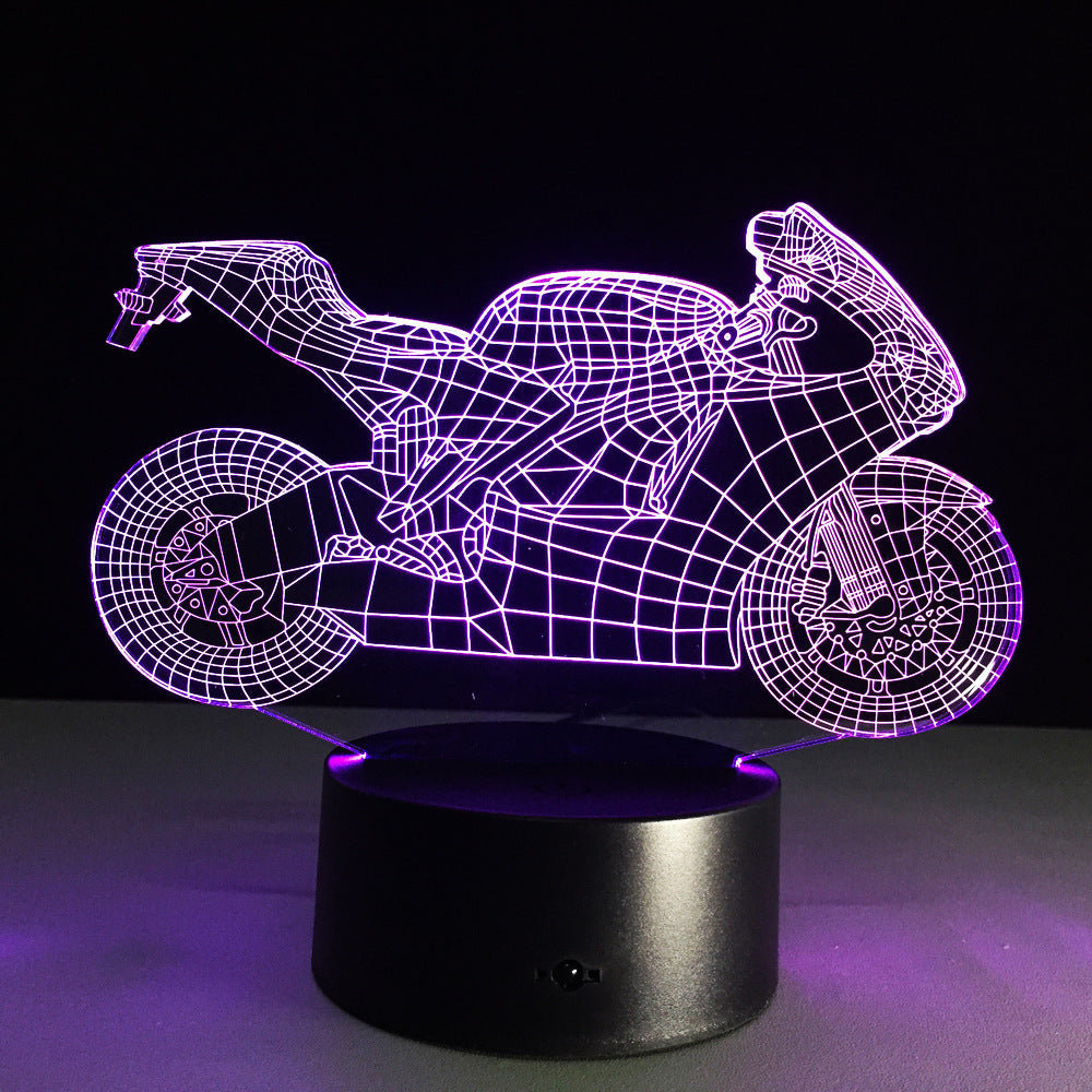 Motorcycle Night Lamp – Stylish LED Desk Lamp Gift for Men & Teens