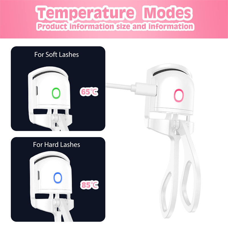 Heated Eyelash Curler – Electric Lash Curler for Long-Lasting Lift