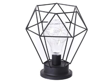 Minimalist Hollow Table Lamp – Stylish LED Night Light for Bedroom
