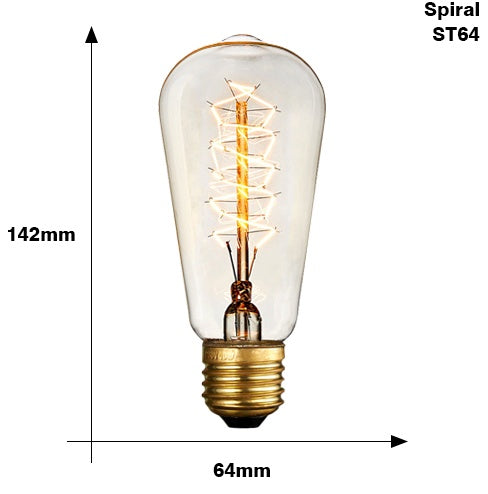 Retro Vintage Edison Bulb E27 – Stylish Filament Lighting for Home Decor