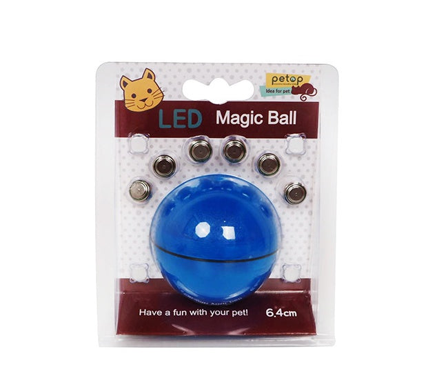 Interactive Rolling Cat Toy Ball – LED Laser Pet Toy for Endless Play & Exercise