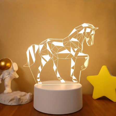 Color Changing 3D LED Lamp – Remote Night Light for Room Setup