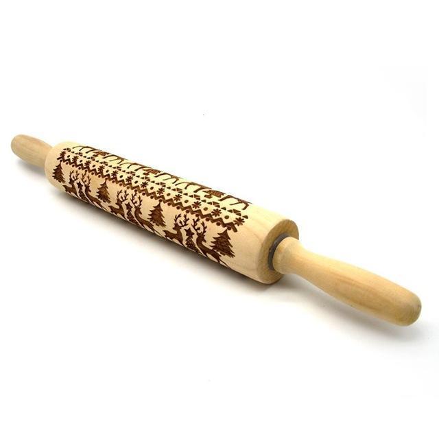Make Festive Cookies with Christmas Embossed Rolling Pin