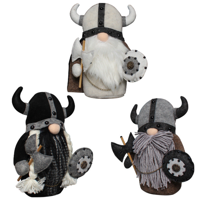 Christmas Plush Faceless Old Man Doll | Holiday Home Decor Ornament for Shelf & Table