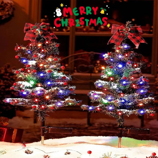 Solar-Powered Christmas Tree Lights – Outdoor Friendly Decor